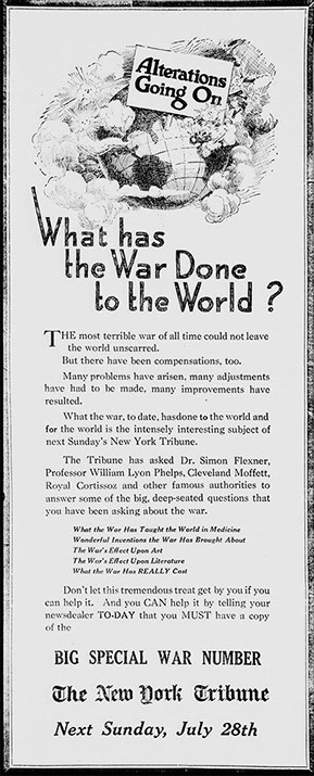 New York Times, July 25, 1918: What has the War Done to the World