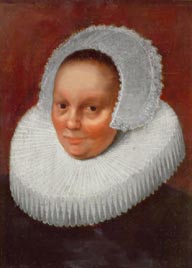 detail of portrait said to be of Anneke Jans