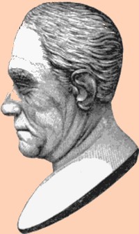 Engraving of a bust of John V. Henry