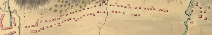 Houses along the River 
Road in 1758