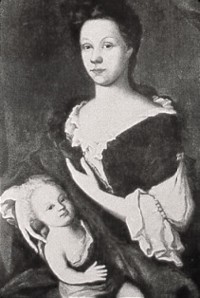Margarita Livingston Vetch and her infant daughter