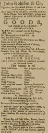 Robison's advertisement - December 22, 1788
