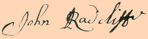 signature of John Radcliffe