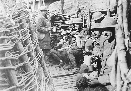Mealtime in the American Trenches