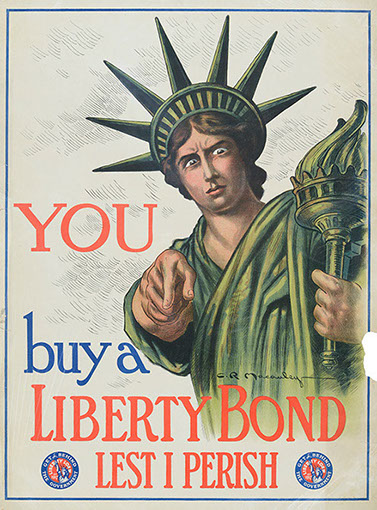 Poster: You Buy a Liberty Bond Lest I Perish