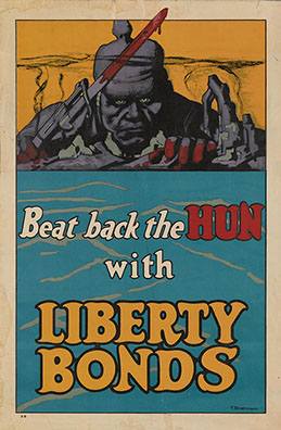 Poster: Beat Back the Hun with Liberty Bonds