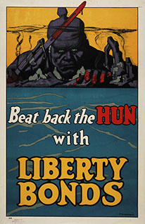Poster: Beat Back the Huns with Liberty Bonds