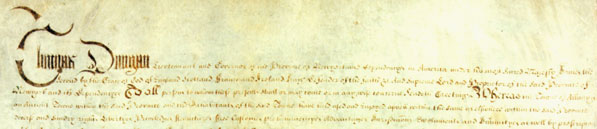 first paragraph of the Dongan Charter