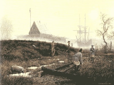 trading post on Castle Island