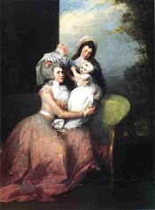 Angelica and son and servant about 1785