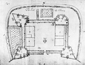 Miller's sketch of the fort - 1695