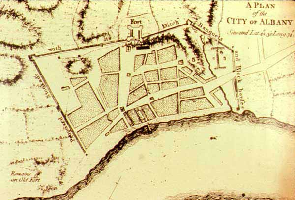 Map of Albany in 1765