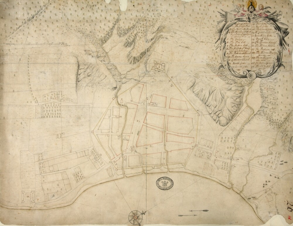 print of the Roemer map of 1698