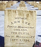 Mother Ann Lee died was buried in Watervliet in 1784