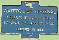 Historic marker for the Watervliet arsenal