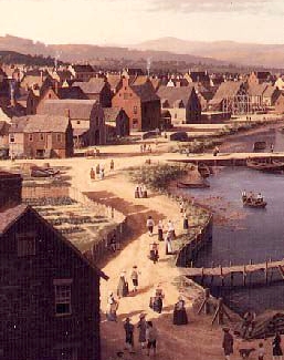 Quay Street on the waterfront in 1787