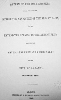 Snapshot of title page of 1841 Basin List