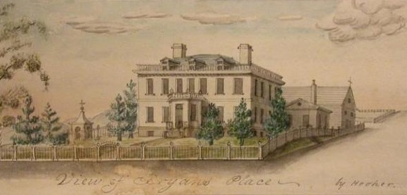 Schuyler Mansion in 1818